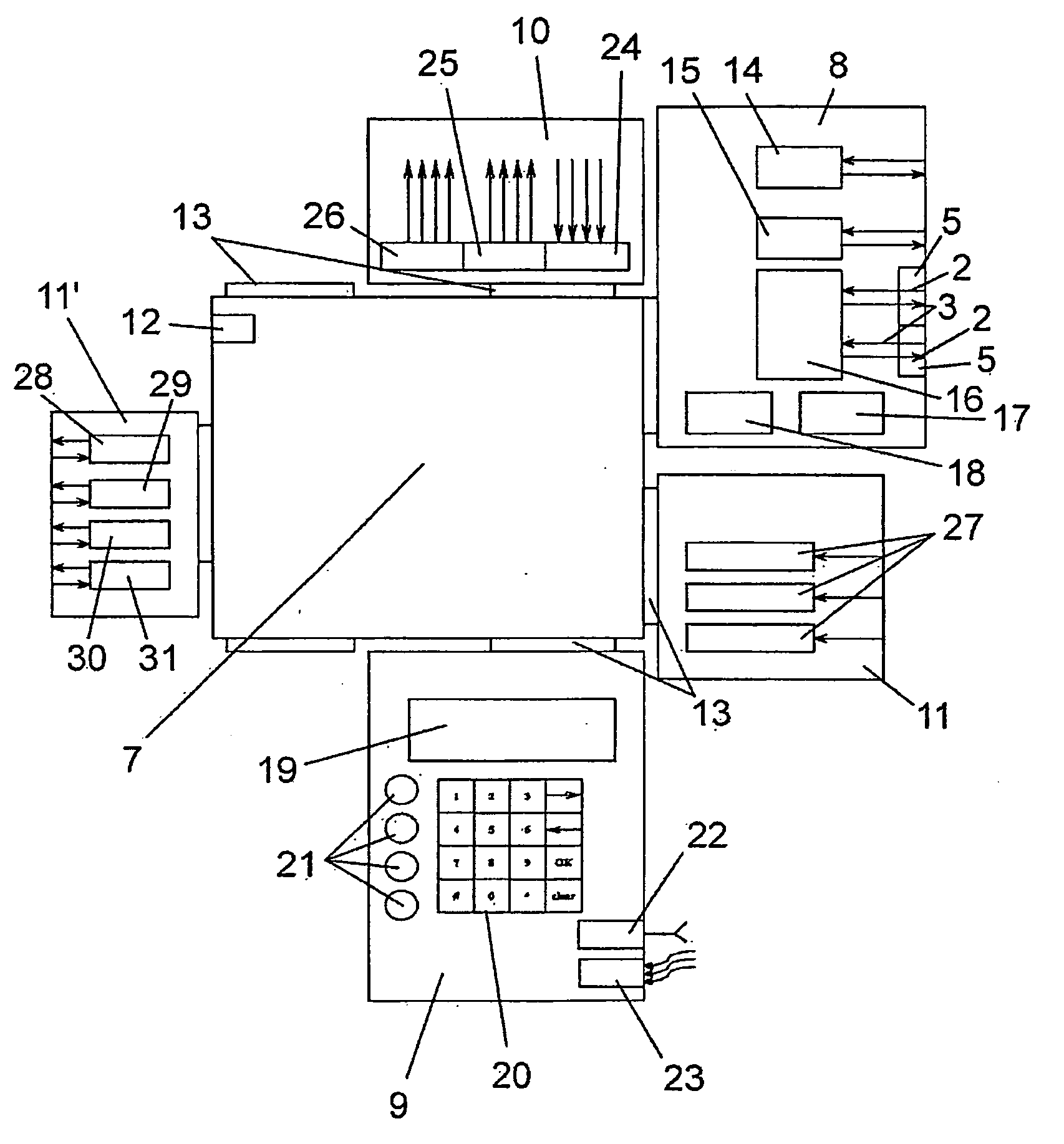 Digital communications system for residential and custodial-care environments, office and the like