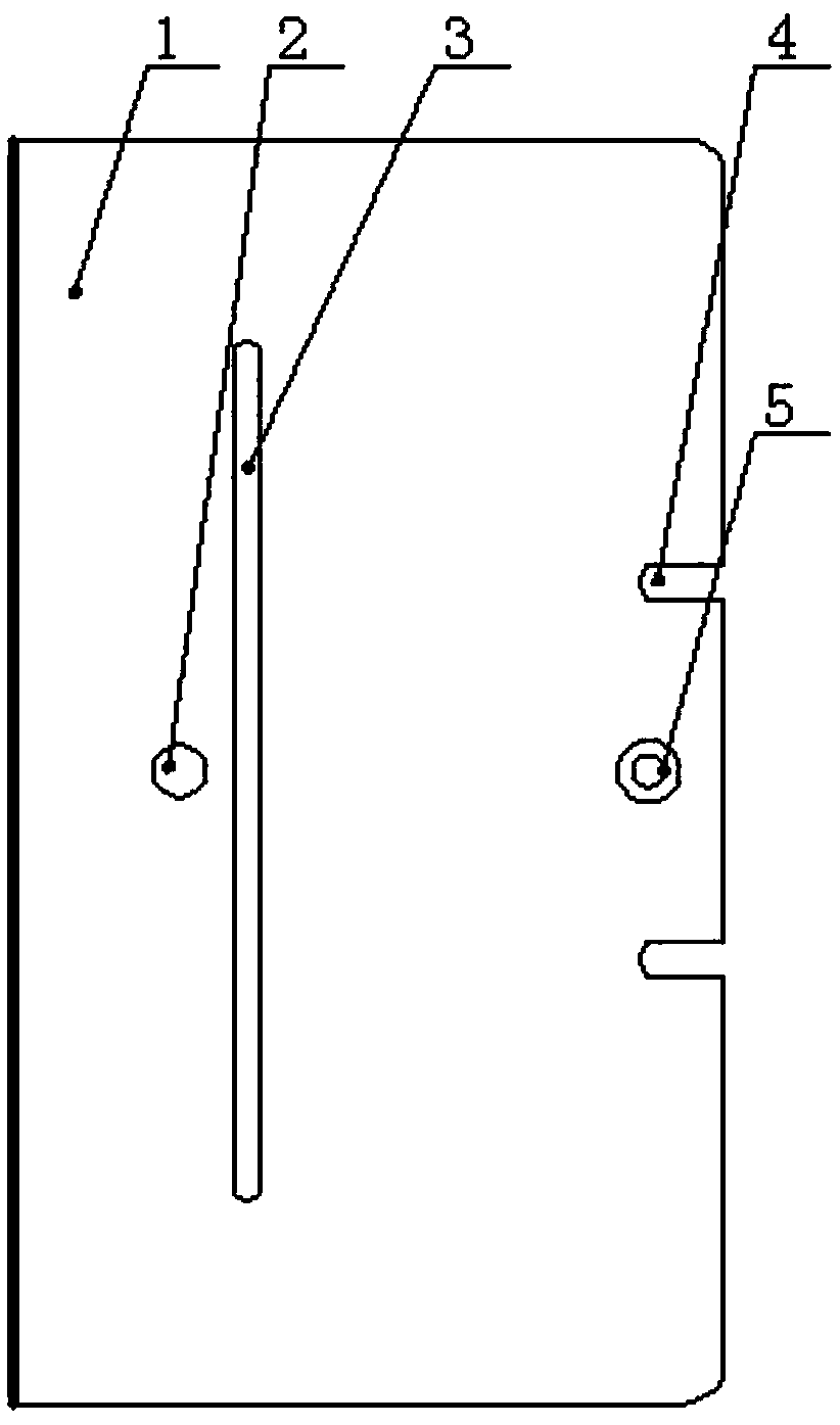 Pocket single-flanging template special for automatic template sewing machine