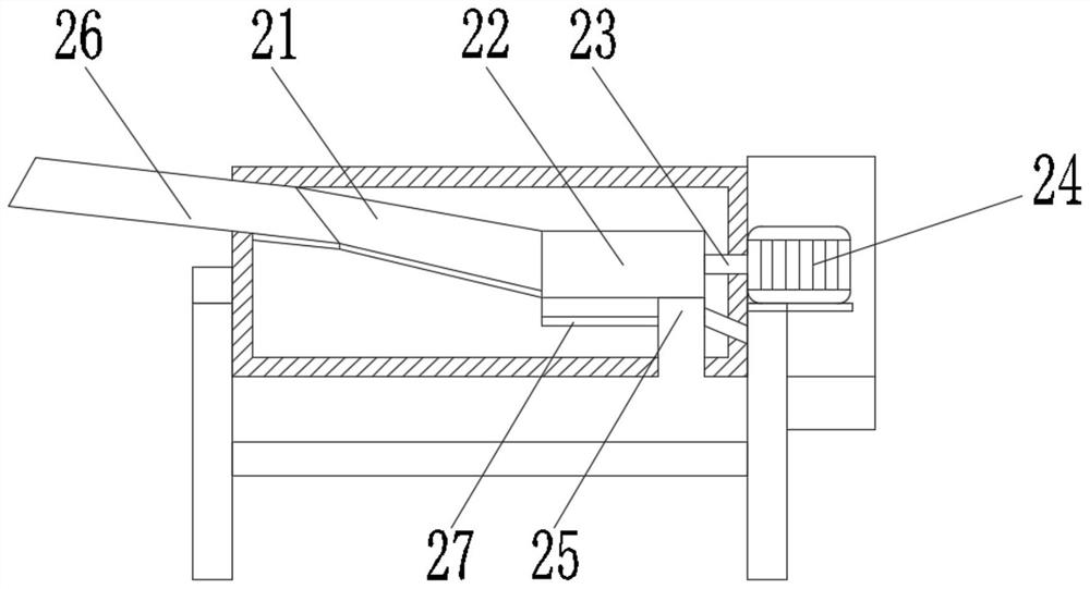 A corn processing and crushing device