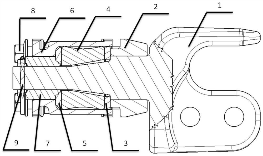 Rotatable rear towing hook for vehicle and vehicle