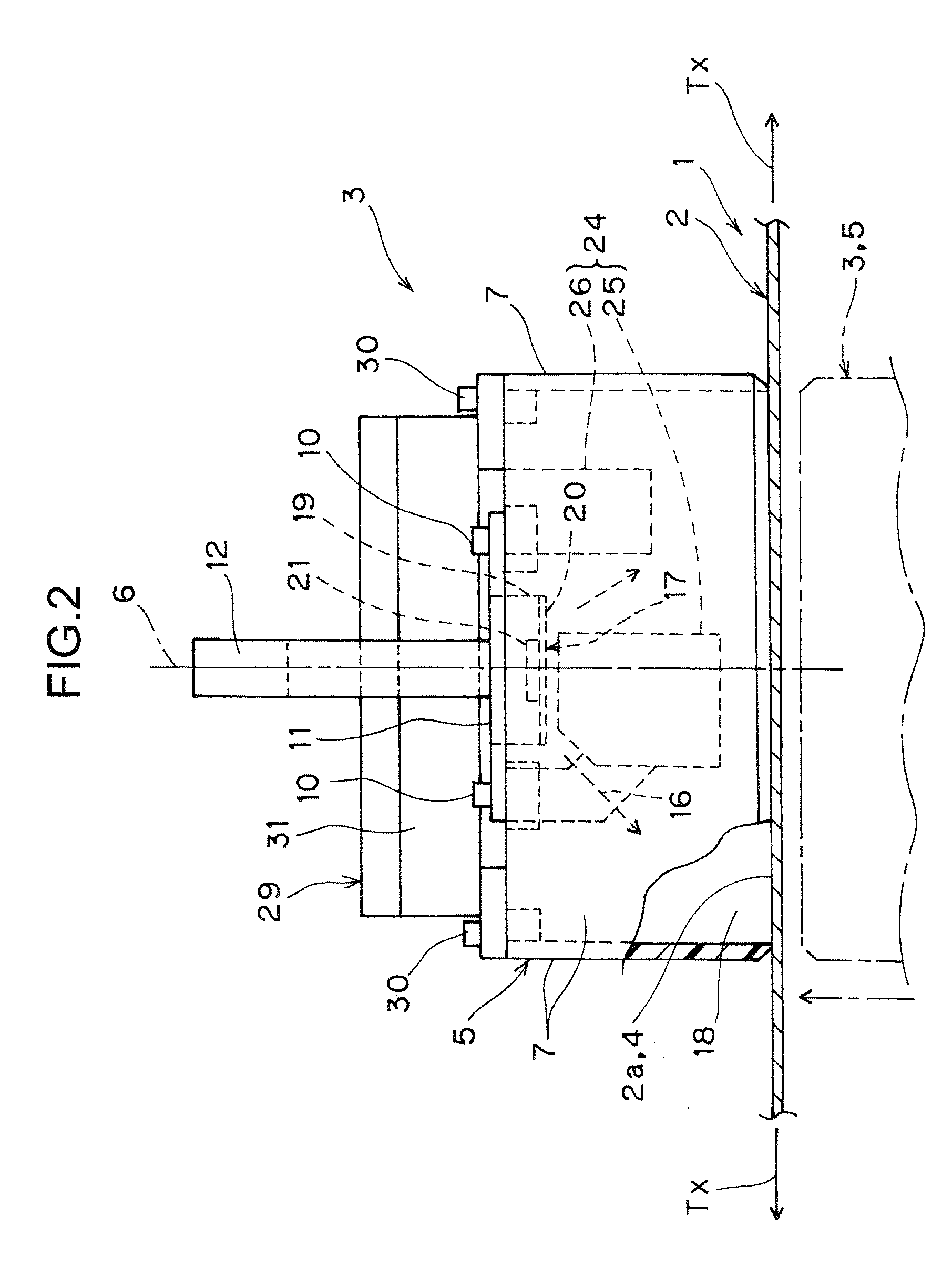 Membrane tension measuring apparatus