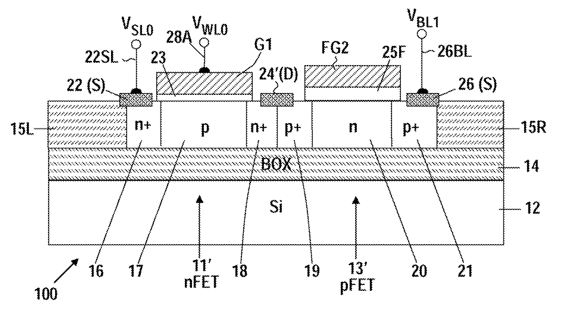 CMOS EPROM and EEPROM devices and programmable CMOS inverters