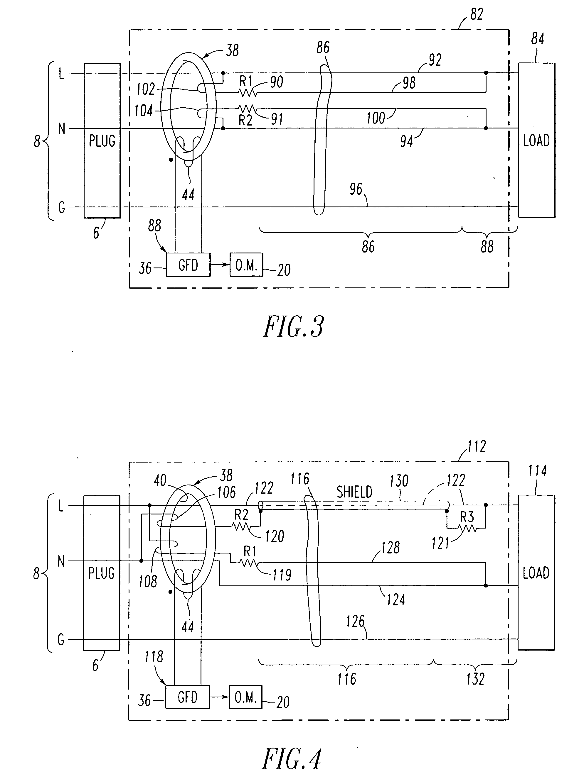 Corded leakage-current detection and interrupton apparatus