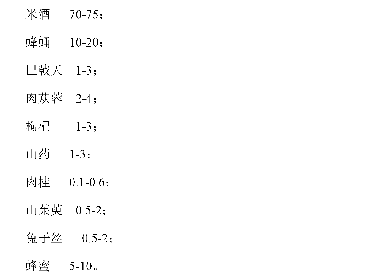 Male hachinoko wine and preparation method of male hachinoko wine