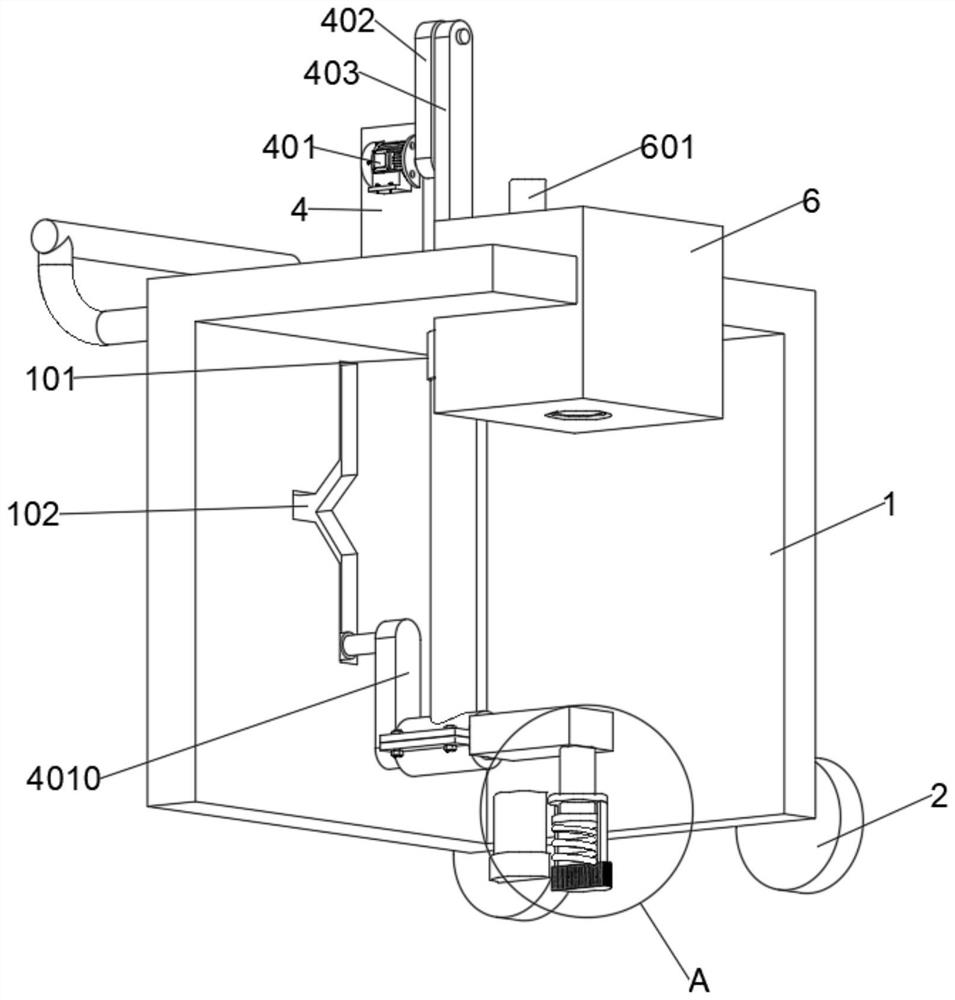 Dotting device for a roads and a bridge based on municipal building construction