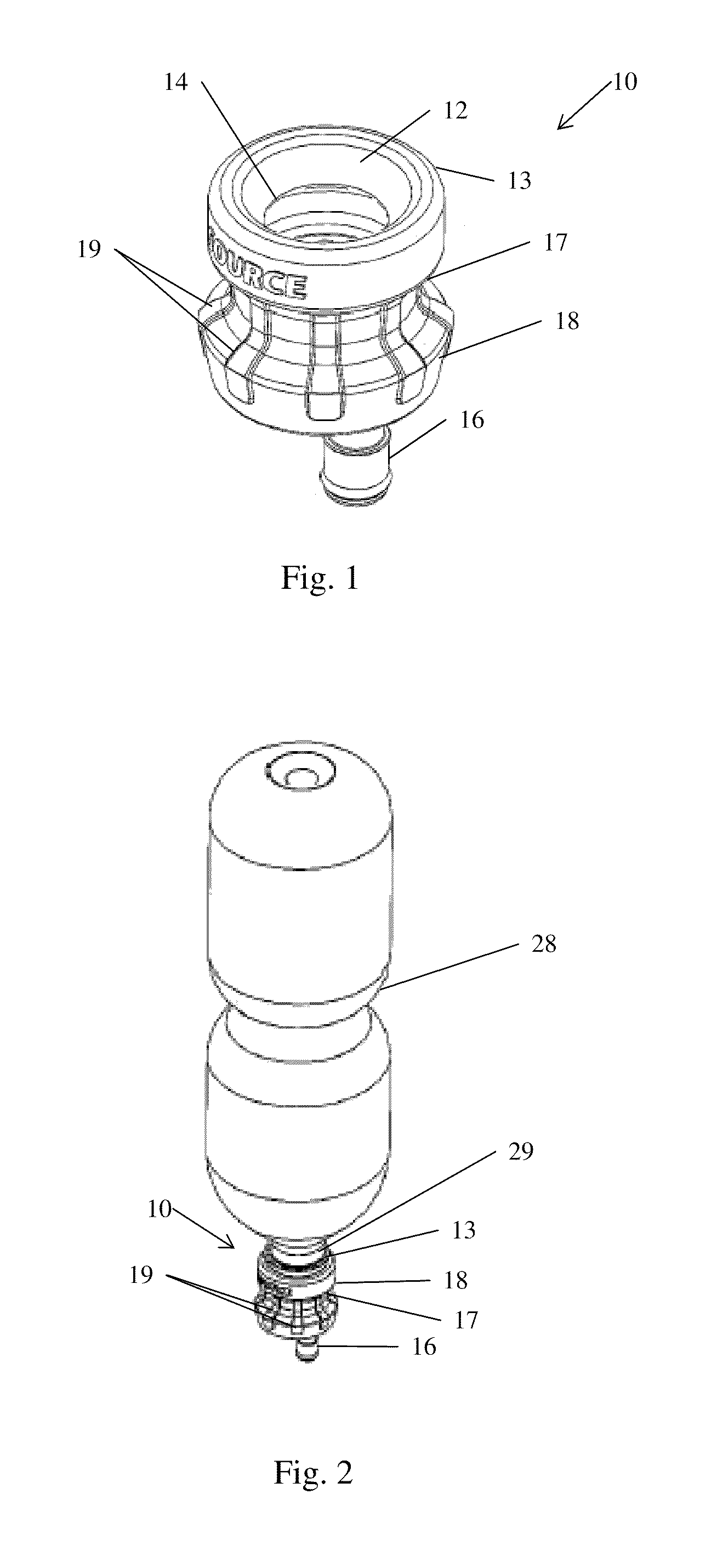 Universal adapter for liquid transfer