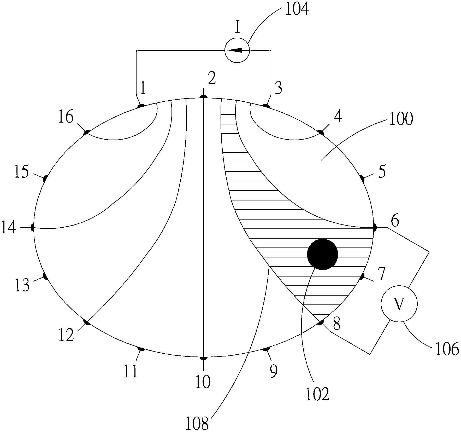 Method for improving imaging resolution of electrical impedance tomography