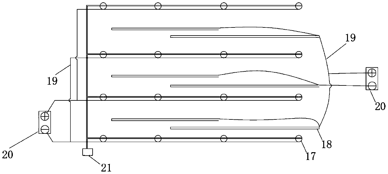 Landslide foundation treatment embankment structure and construction method