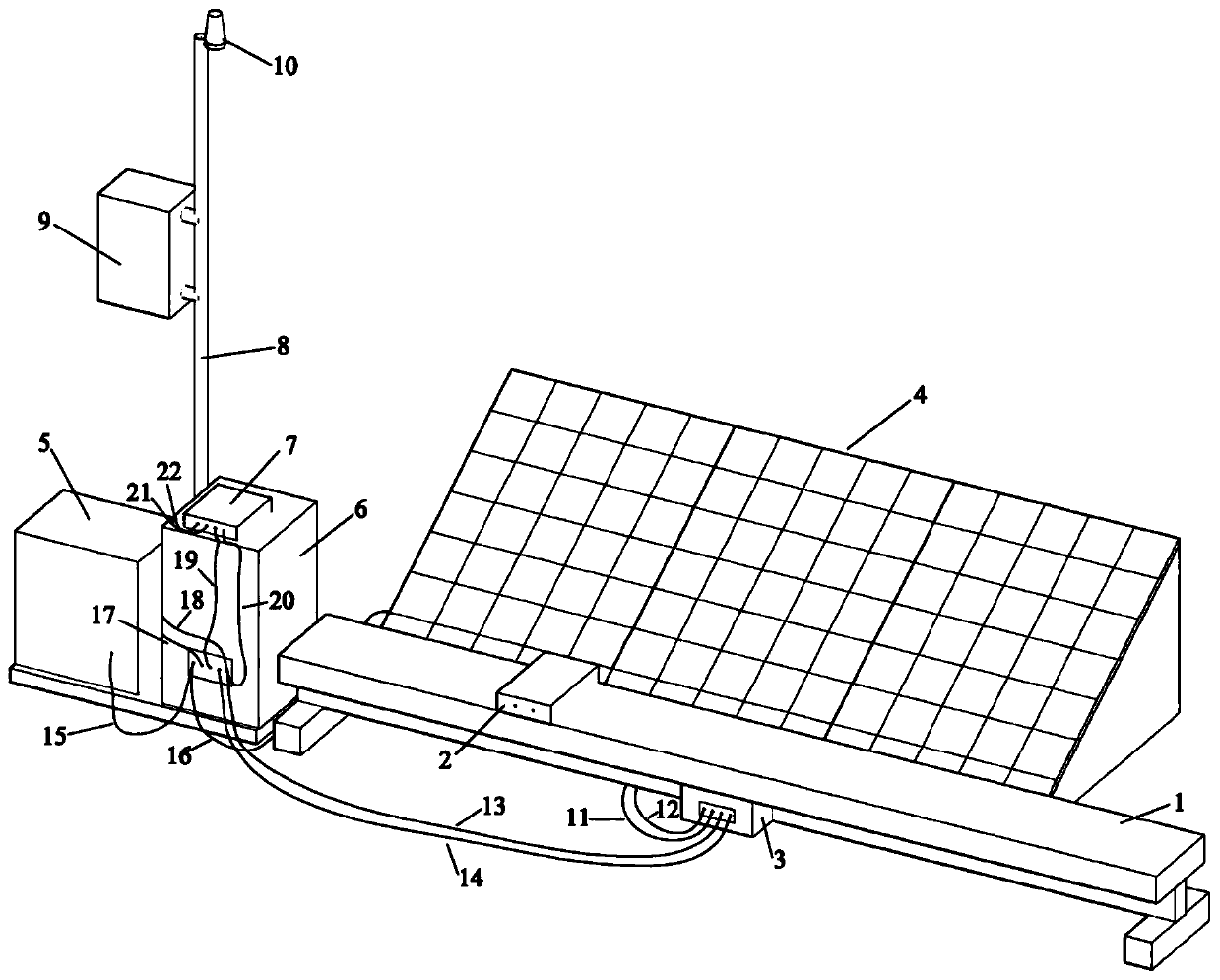 Ground-based SAR basin bank deformation monitoring device based on remote wireless communication