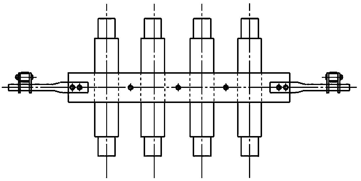 Rope-binding prevention device for quickly changing head rope of mine hoist