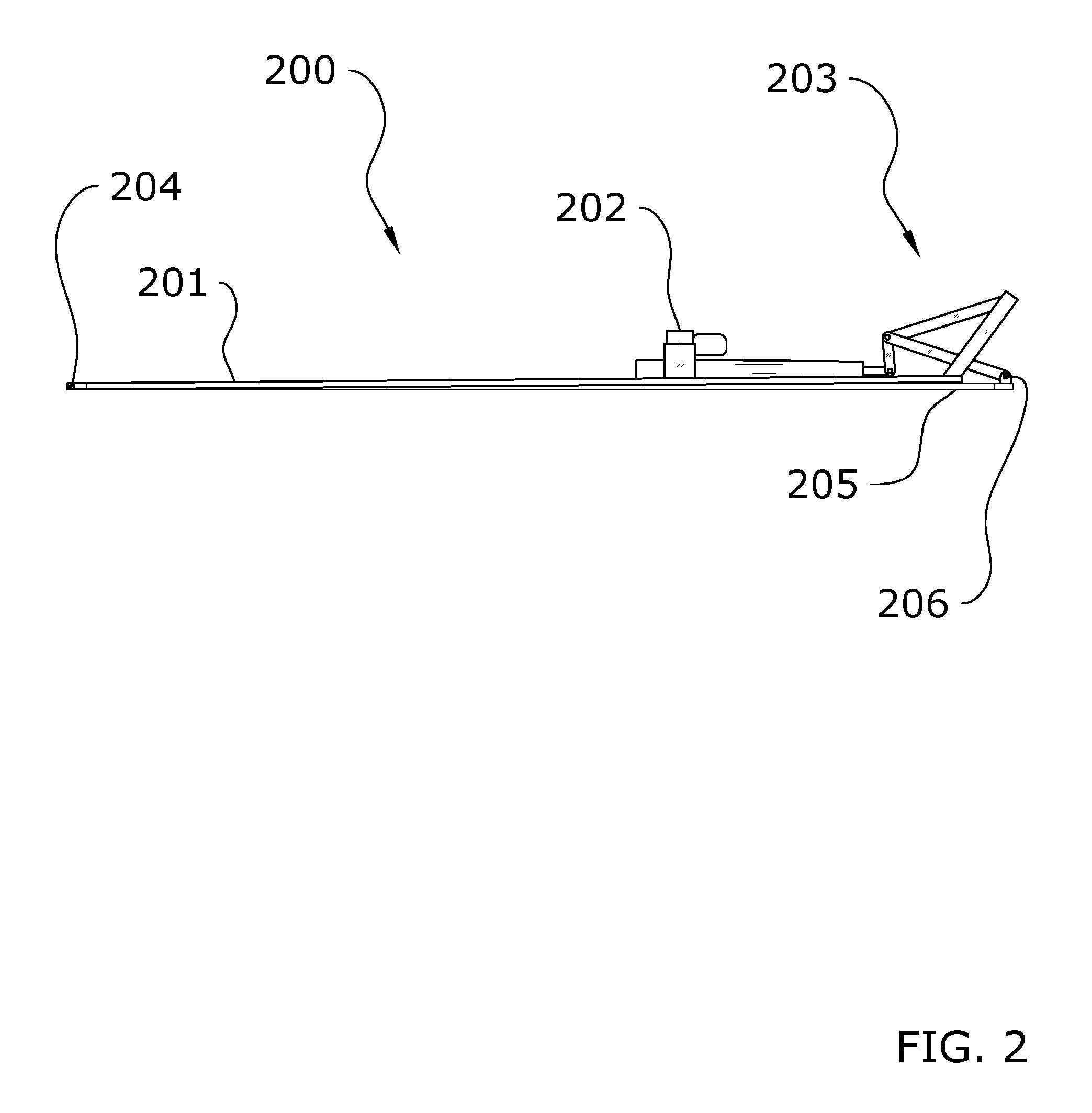 Exercise machine inclination device