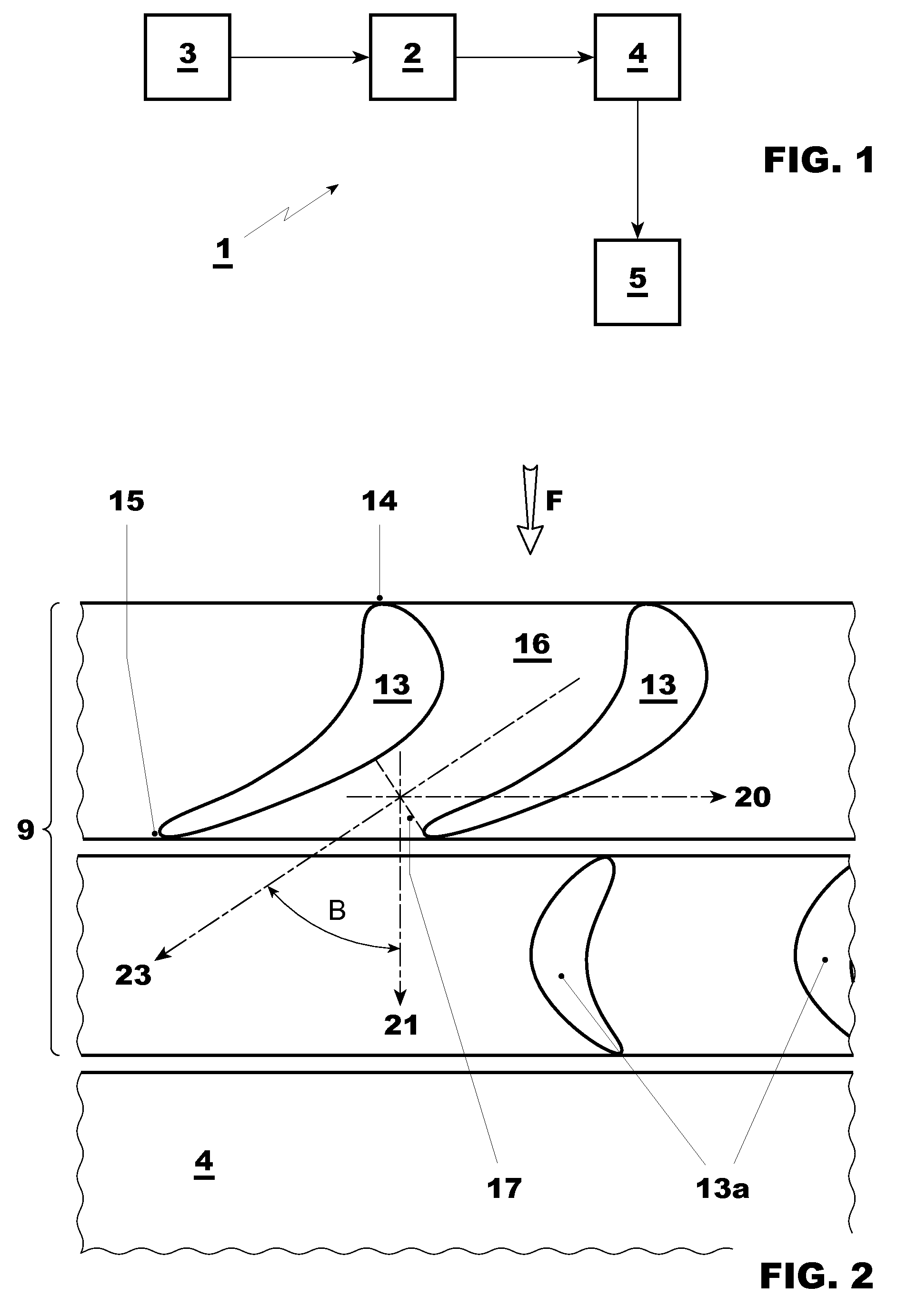 Axial turbine and method for discharging a flow from an axial turbine