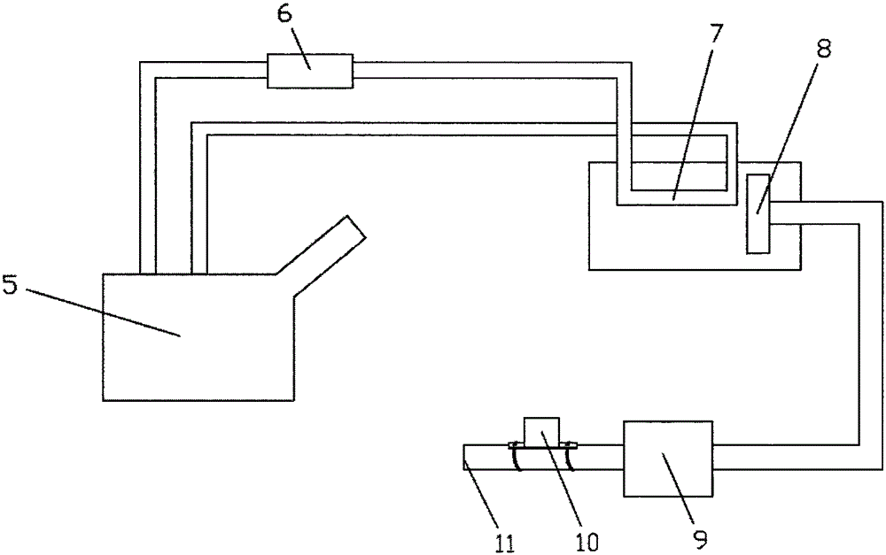 Oxygen enriching and magnetizing device of air duct of internal combustion engine