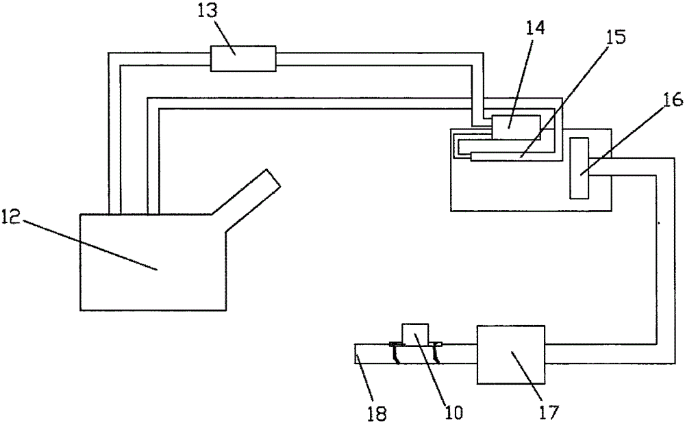 Oxygen enriching and magnetizing device of air duct of internal combustion engine