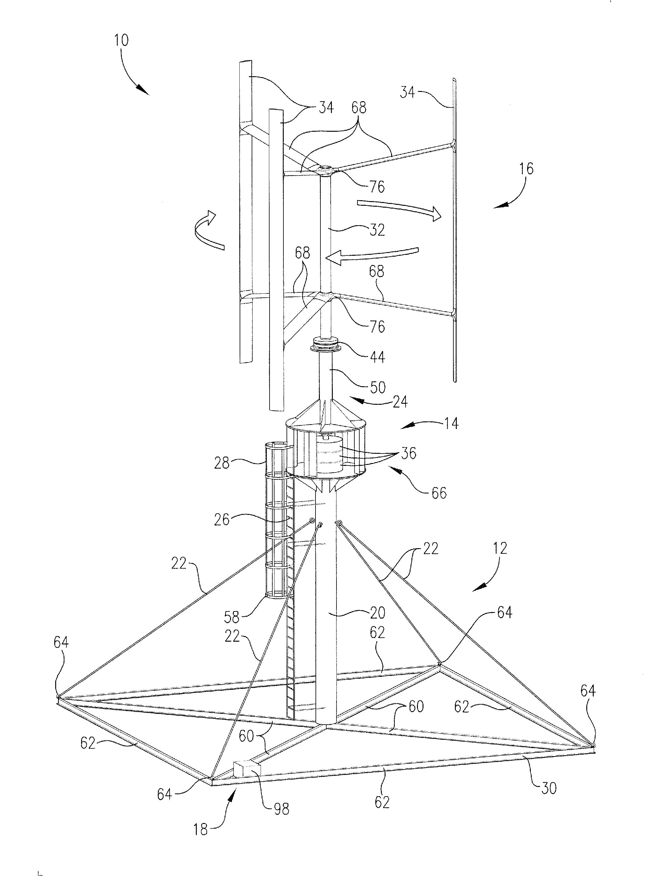 Vertical axis wind turbine