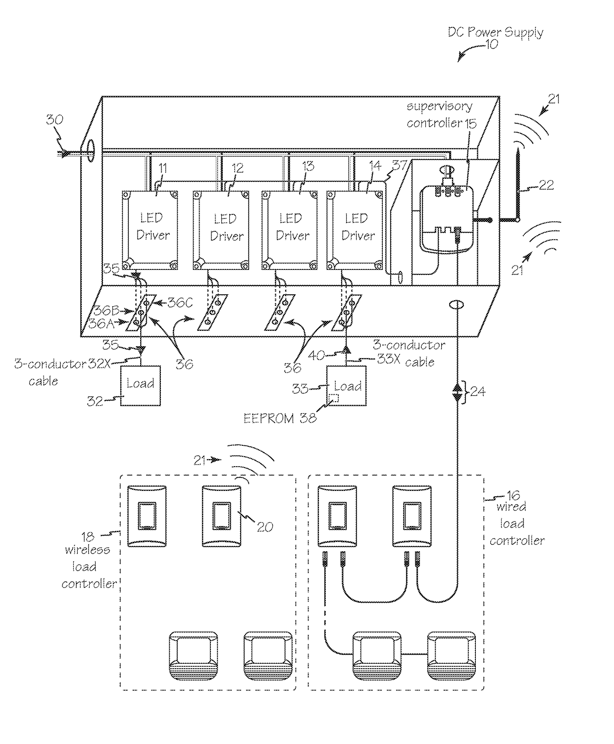 Methods and apparatus for providing DC power for low voltage lighting