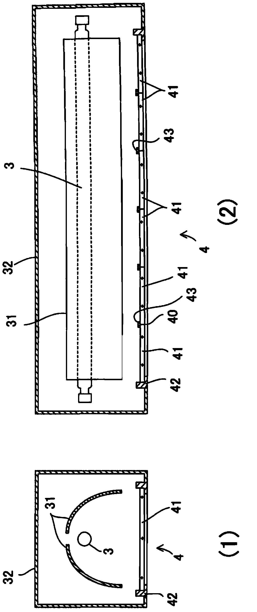 Polarized light radiating device for optical orientation and polarized light radiating method for optical orientation