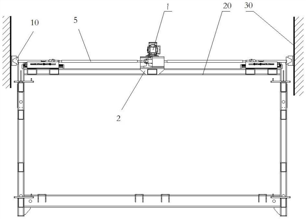 Vertical positioning and fixing method for cargo carrying table