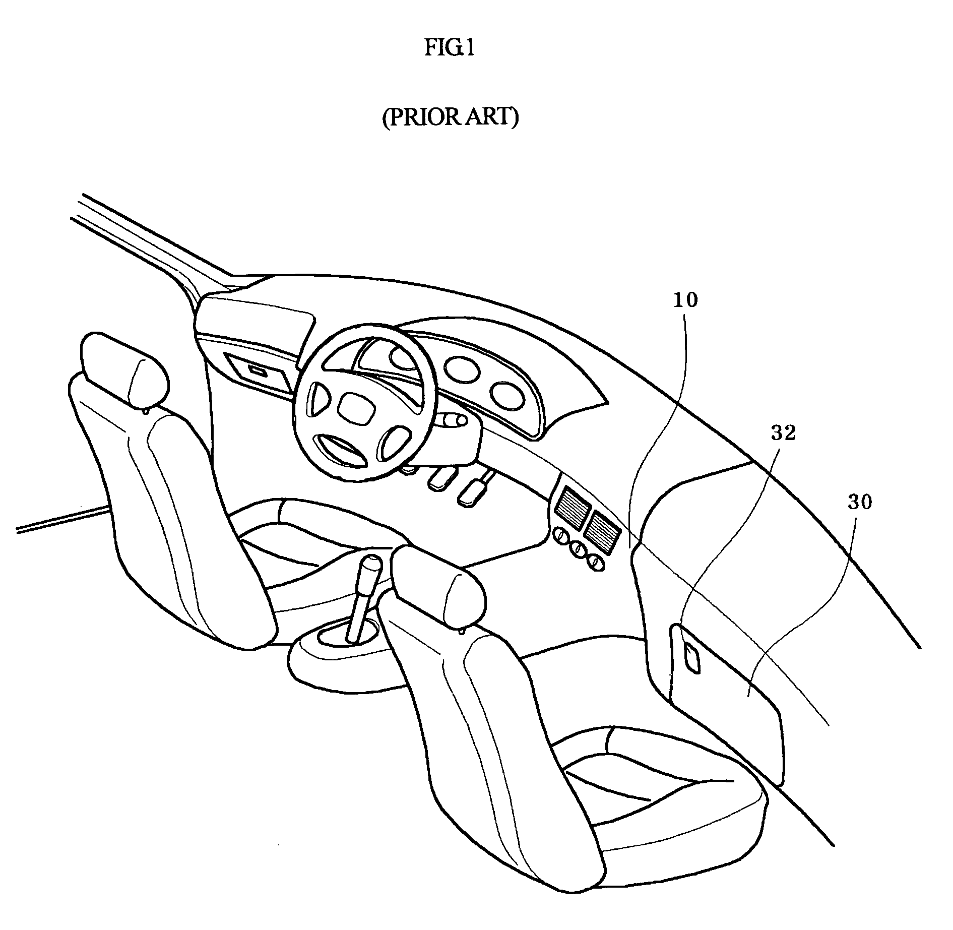 Knee bolster mounting structure for a glove box