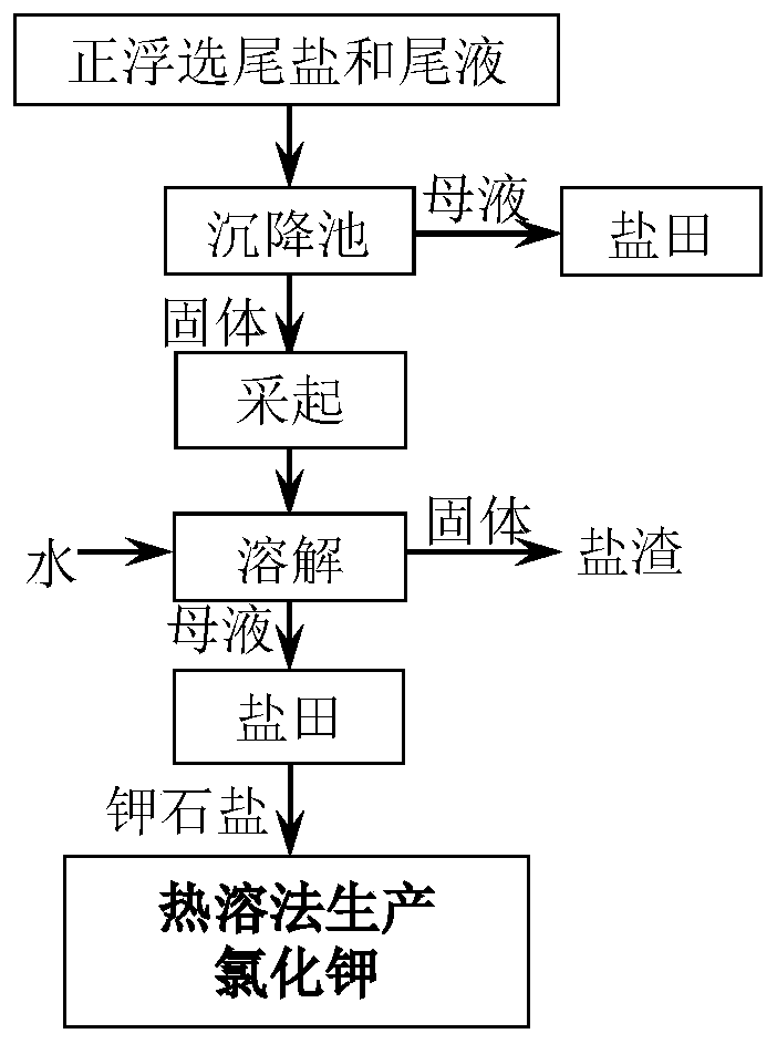 A method for producing carnallite by using flotation tail salt