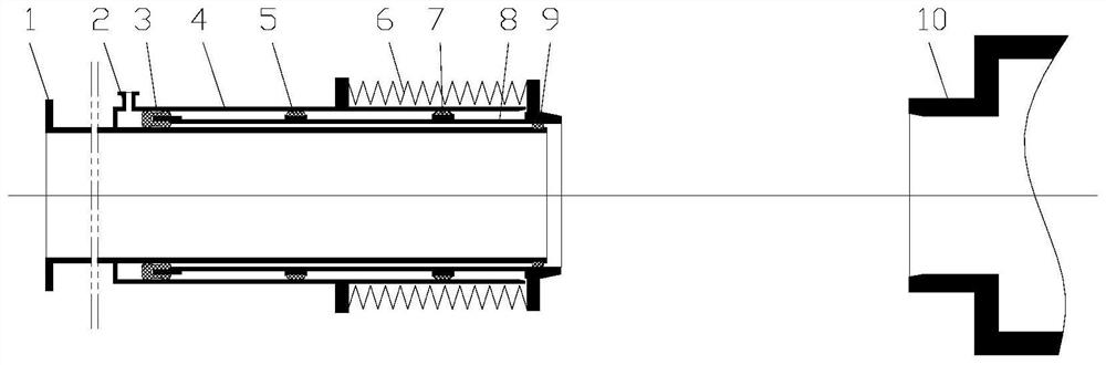 Repeatable connection sample conveying channel suitable for extraterrestrial celestial body sampling