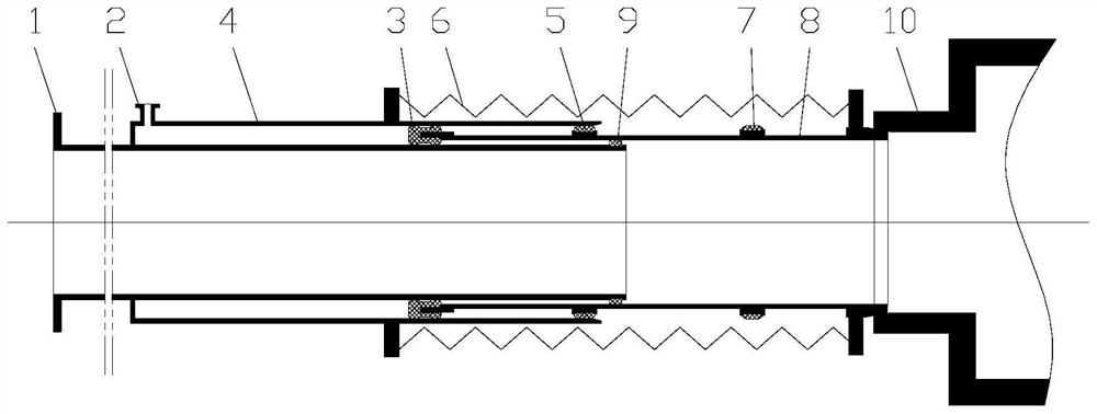 Repeatable connection sample conveying channel suitable for extraterrestrial celestial body sampling