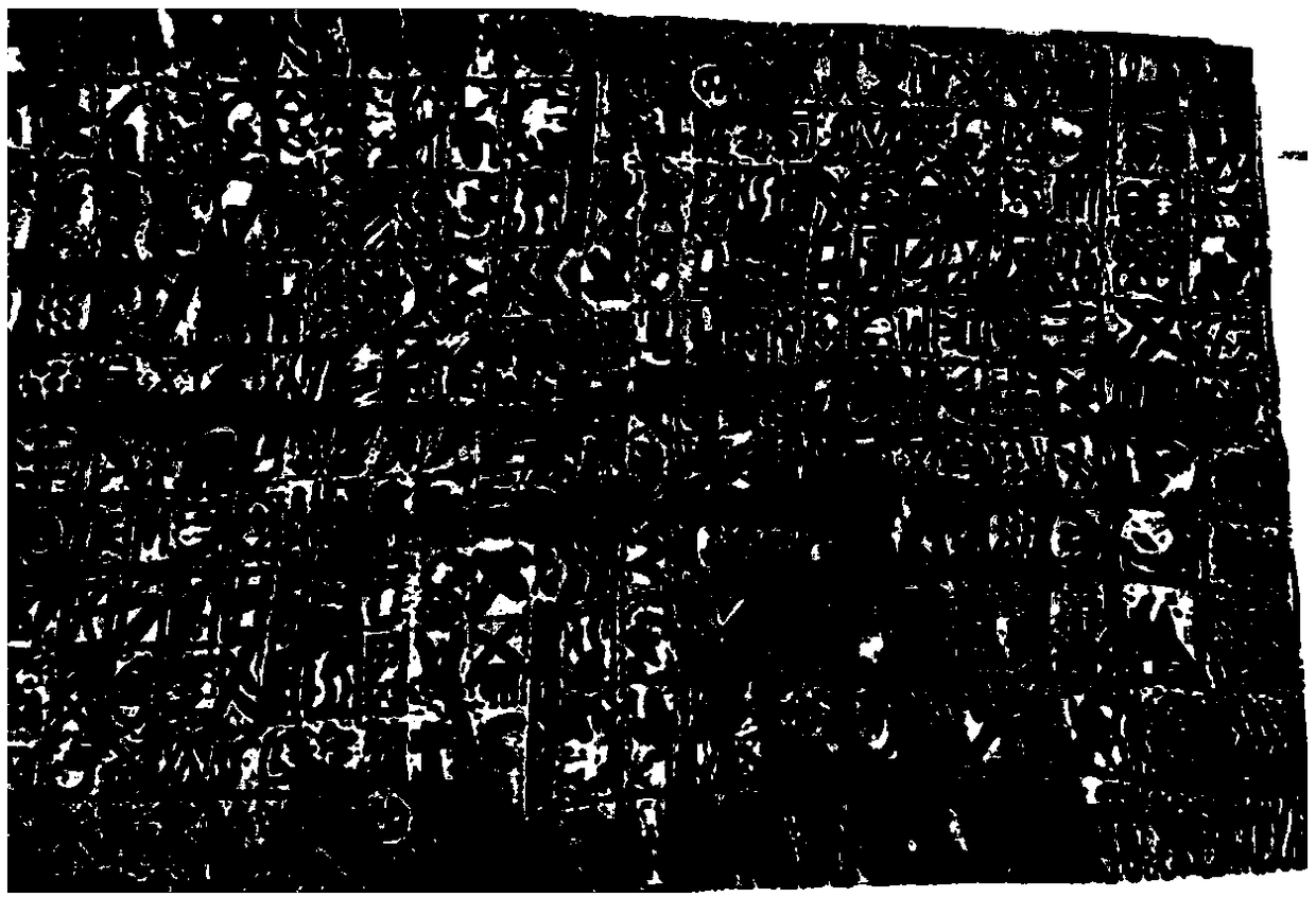 Indigo blue printed fabric and printing method thereof