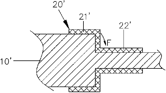 Insulating sealing method of object unequal in diameter