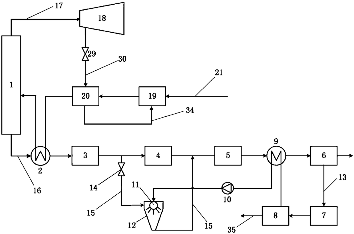 System and method for realizing zero emission of desulfurization waste water by denitrifying wide negative charges and utilizing waste heat