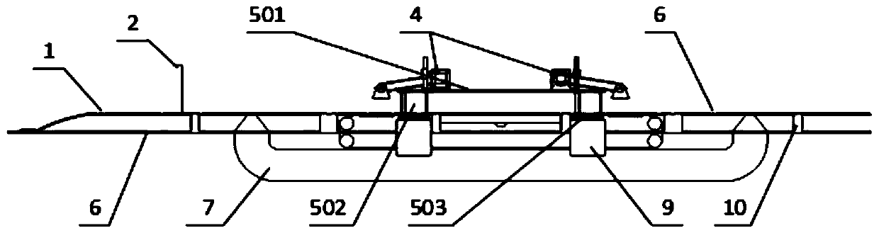 One-to-two automobile model wheel rotation wind tunnel test platform and control method thereof