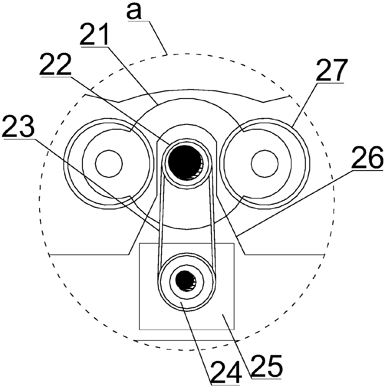 Feed stirring and pelletizing device