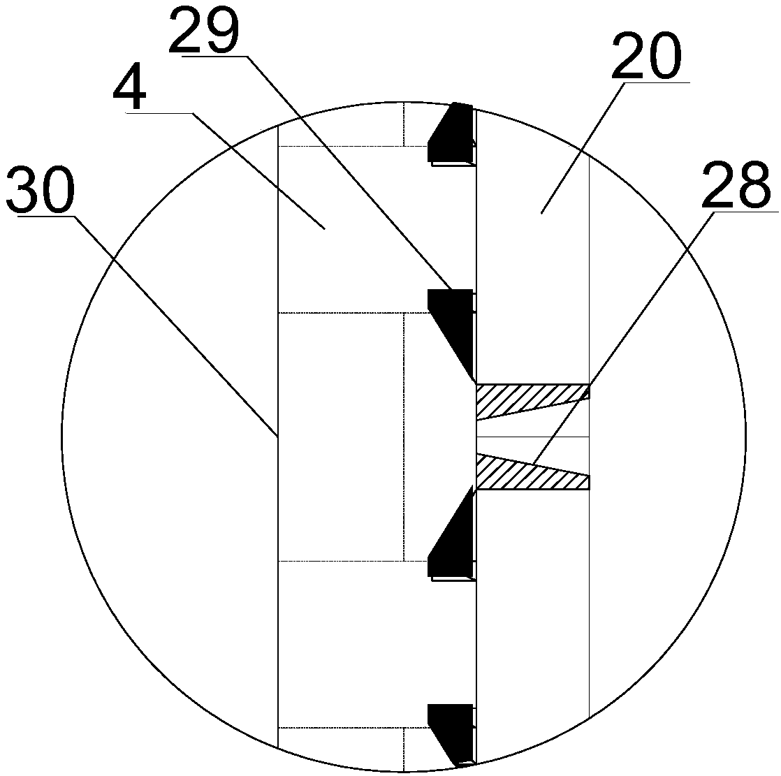 Feed stirring and pelletizing device