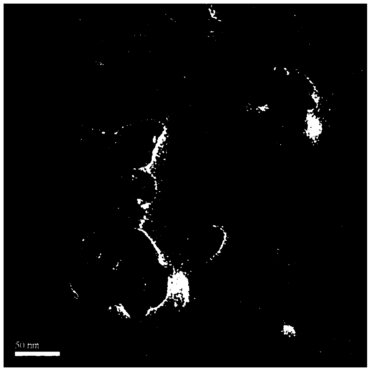 Manganese-cerium composition with flaky anatase type TiO2 as carrier and preparation and application