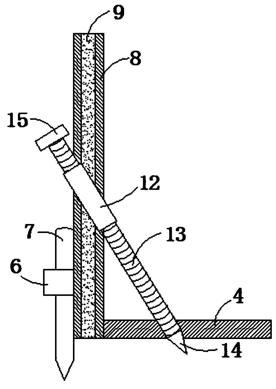 A polygonal foundation pit support structure and construction method