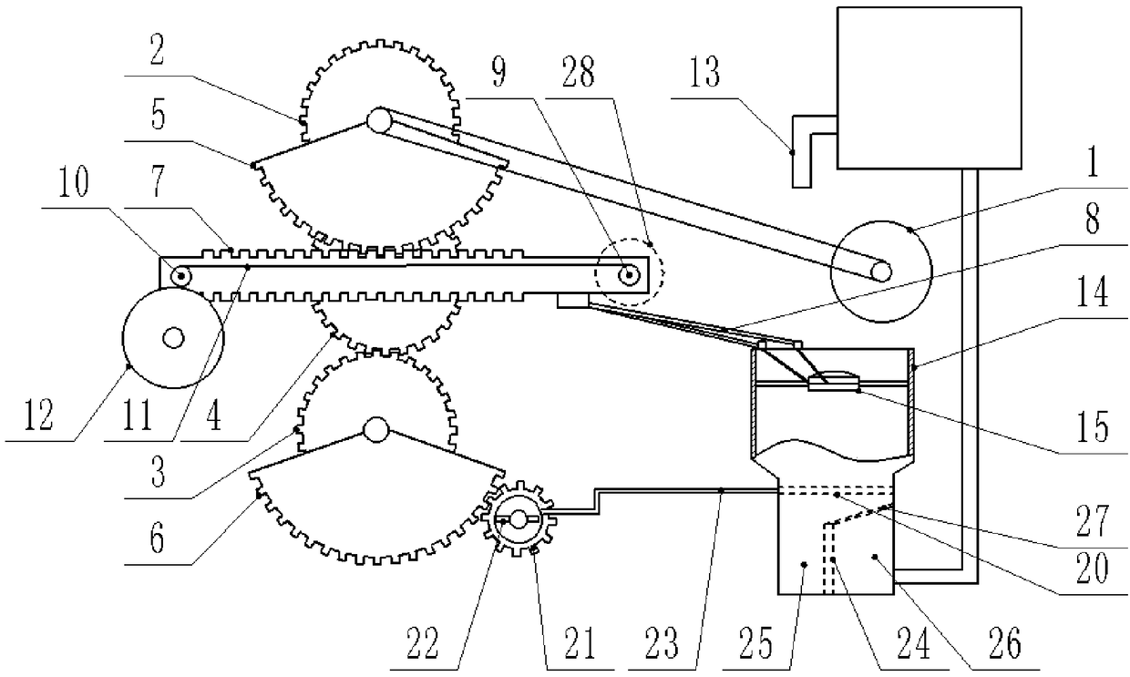 Casting machining device