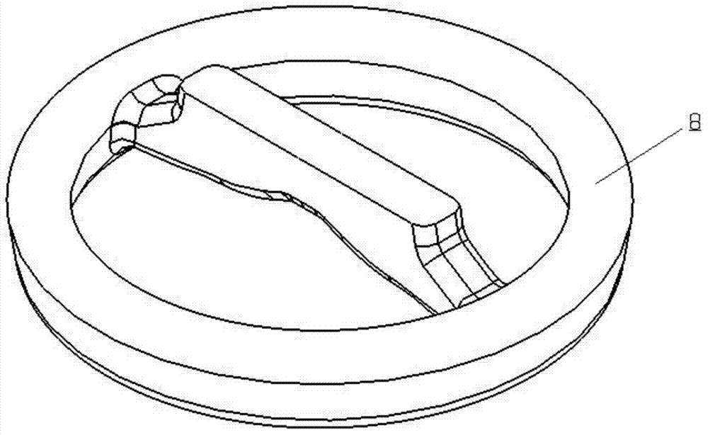 Cross beam type salt-core pressing die and salt core production method adopting pressing die