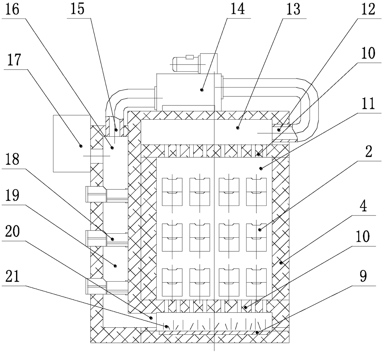 Rare earth drying kiln