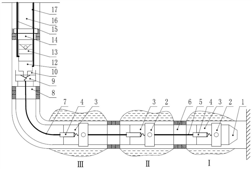 An in-pipe docking type cable-controlled separate mining process