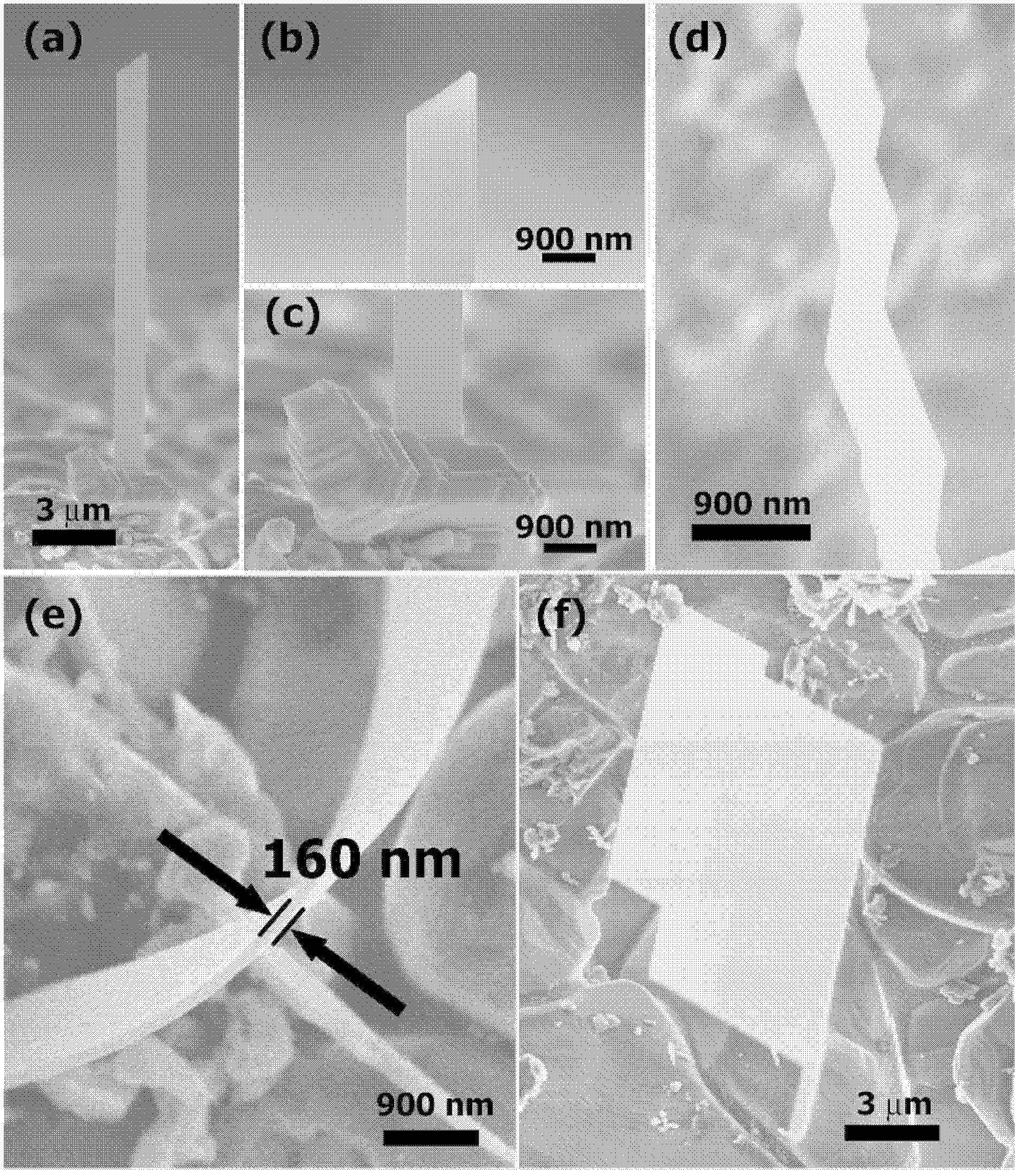 Method for preparing monocrystal Bi2Se3 nano structure