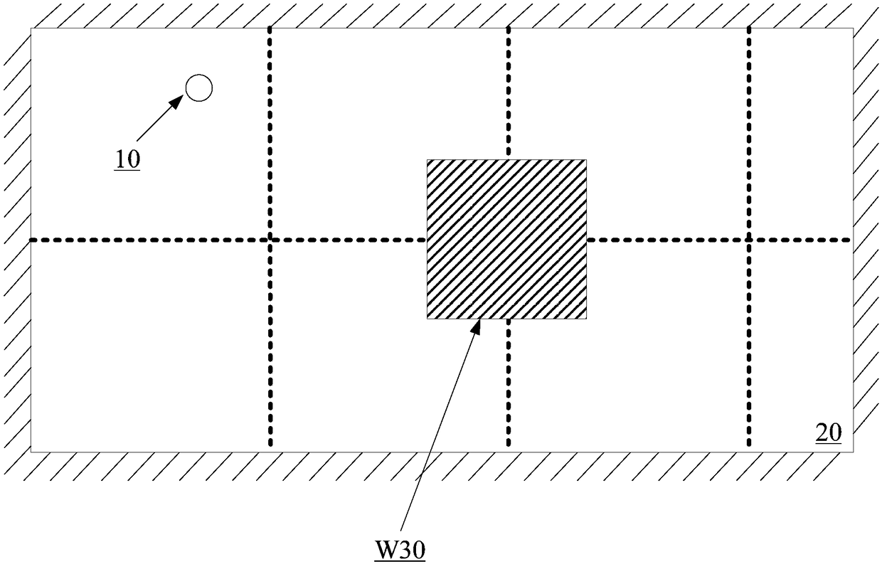 Partition traversing method, sweeping method and floor sweeping robot