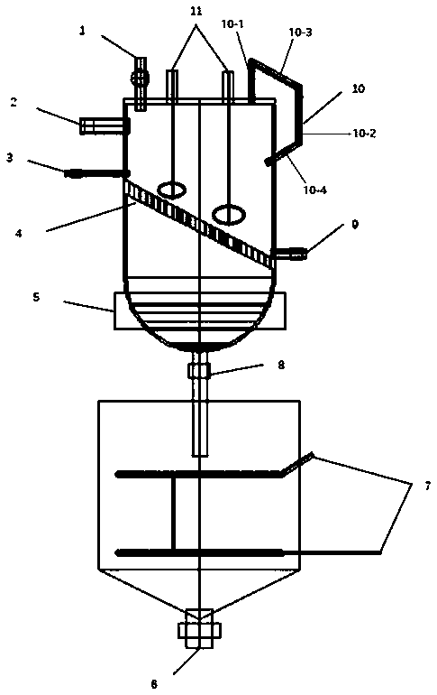 Split bin type reaction furnace applicable to salting-out processes