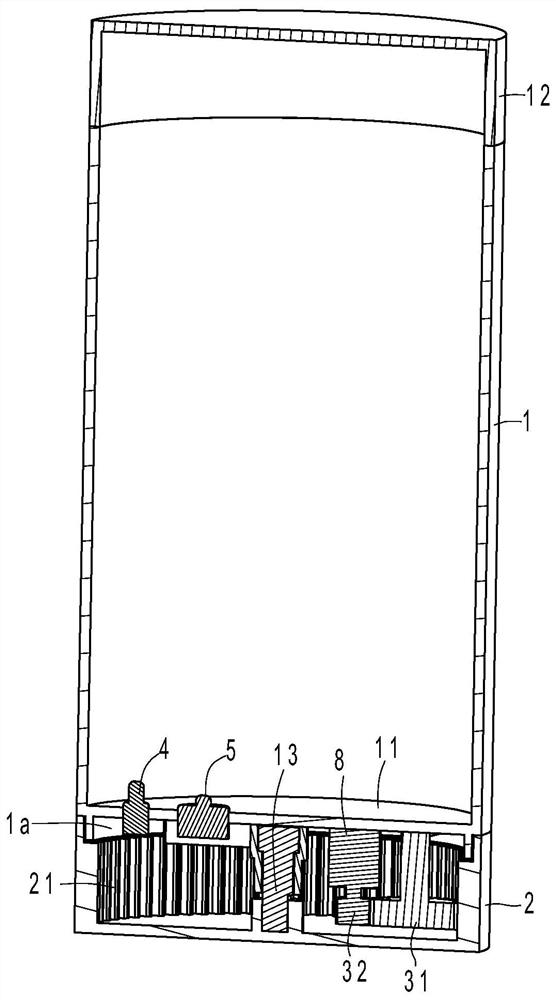 Manual-power-generation sterilizing drinking water container and control method