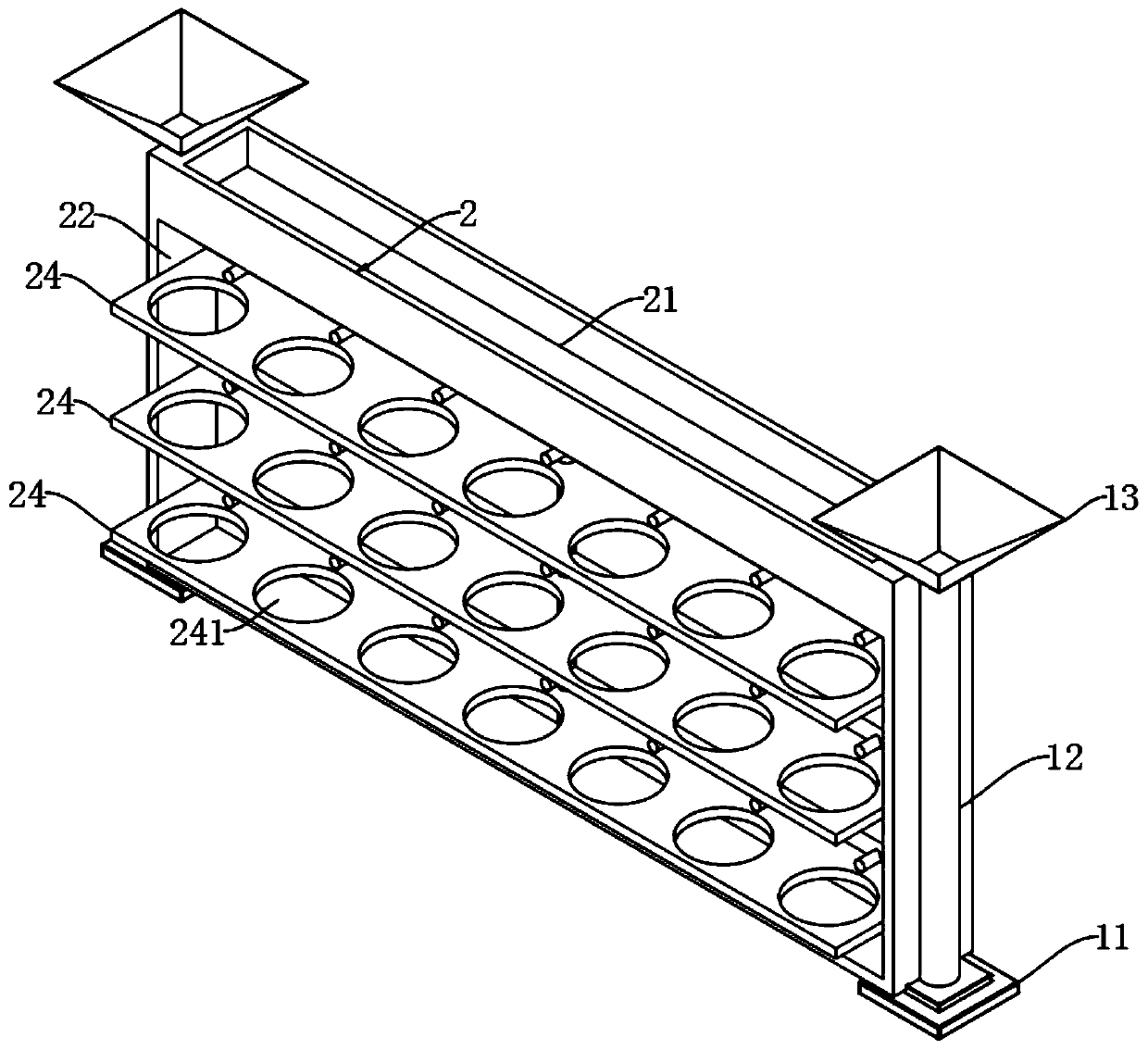 Novel greening building wall body