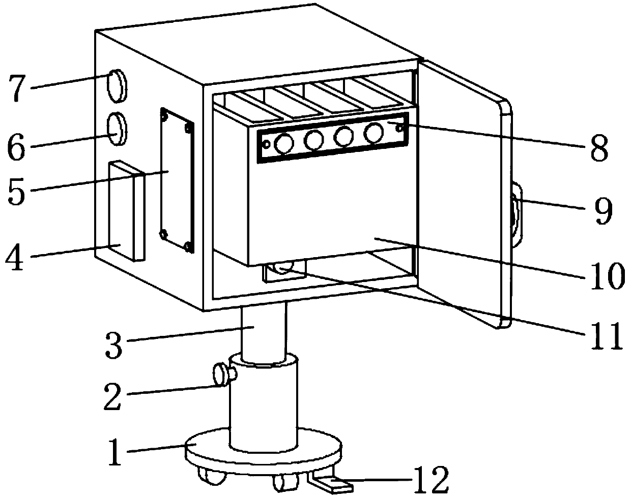 Practical image department polished section storage device