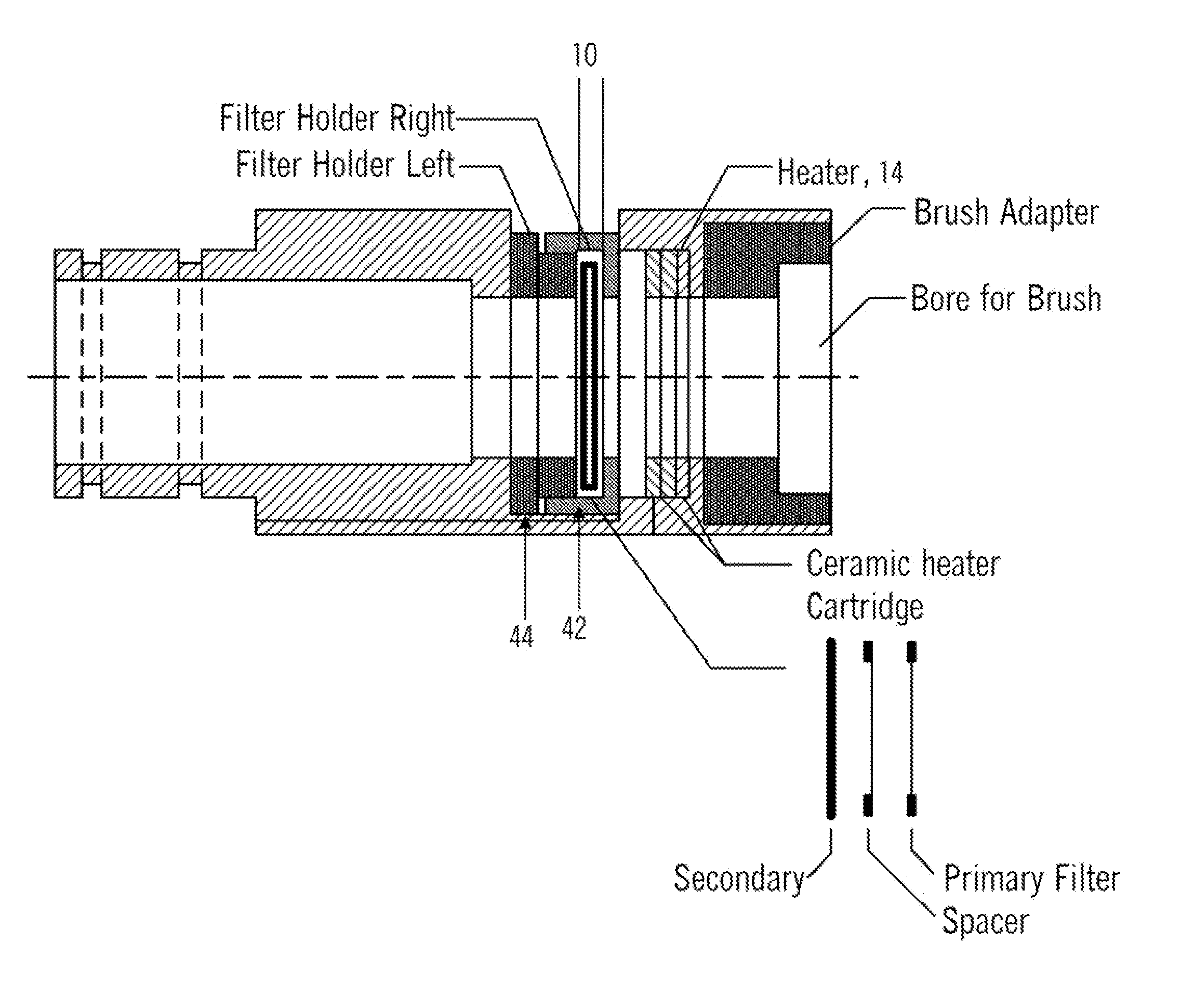 High volume sampling front end collection device