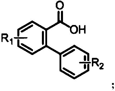 Synthesis method of polyaryls six-membered ring lactone compound