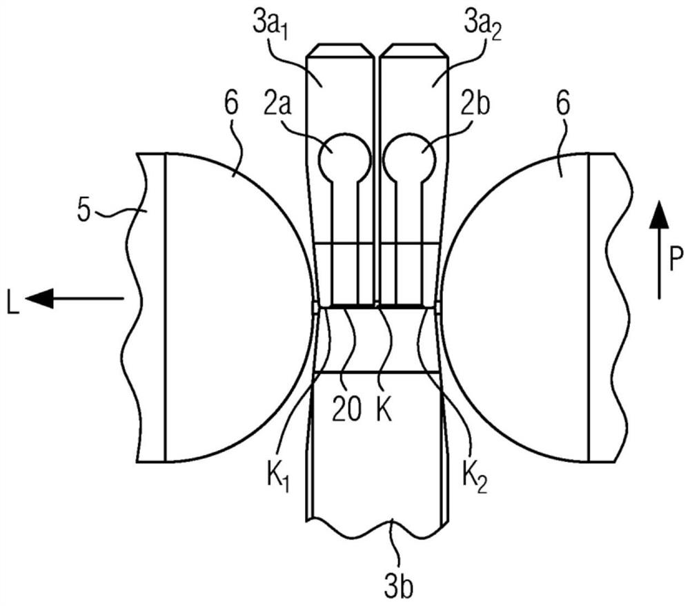 Closure module and method for closing and/or separating stuffed sausage casings