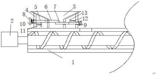 Extrusion device for producing color master batches