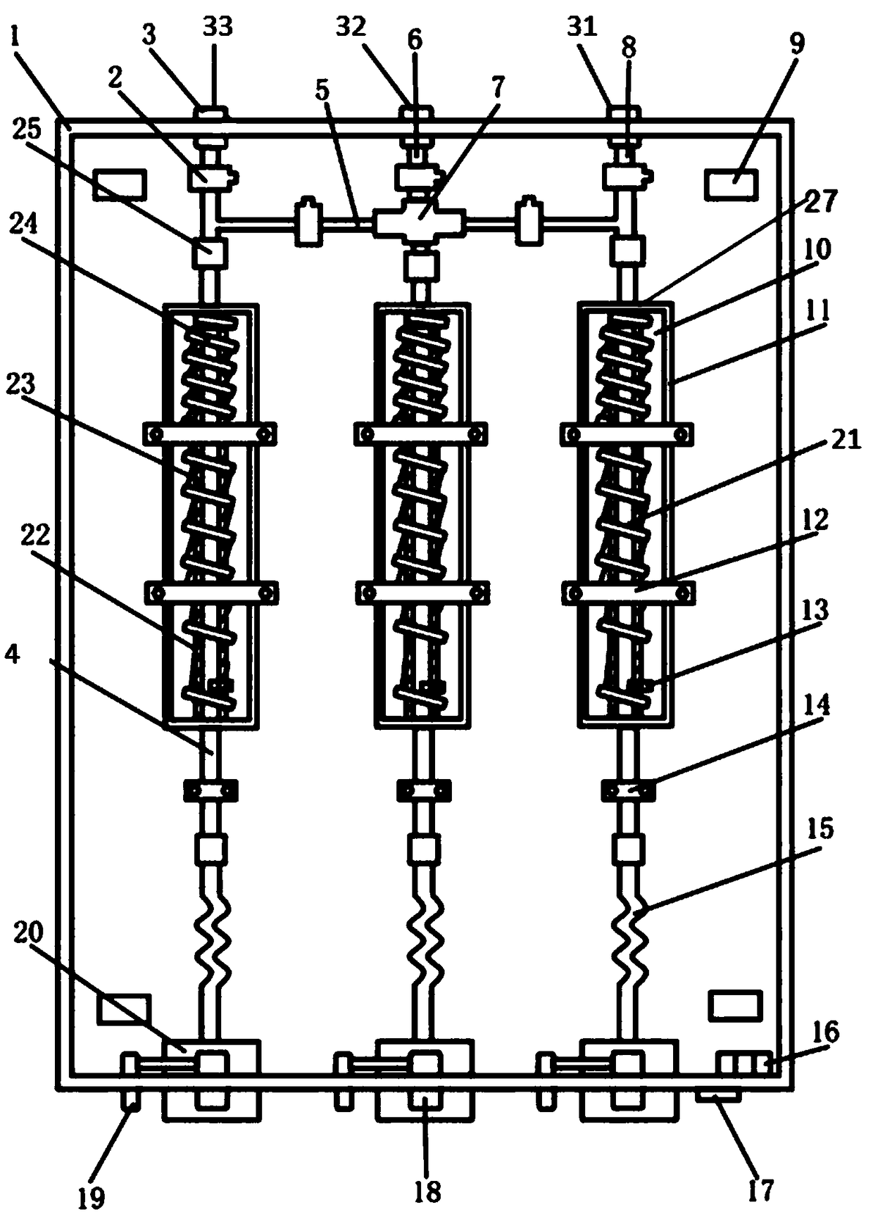 Organic nitrate multichannel heating device based on cavity ring down spectroscopy technology