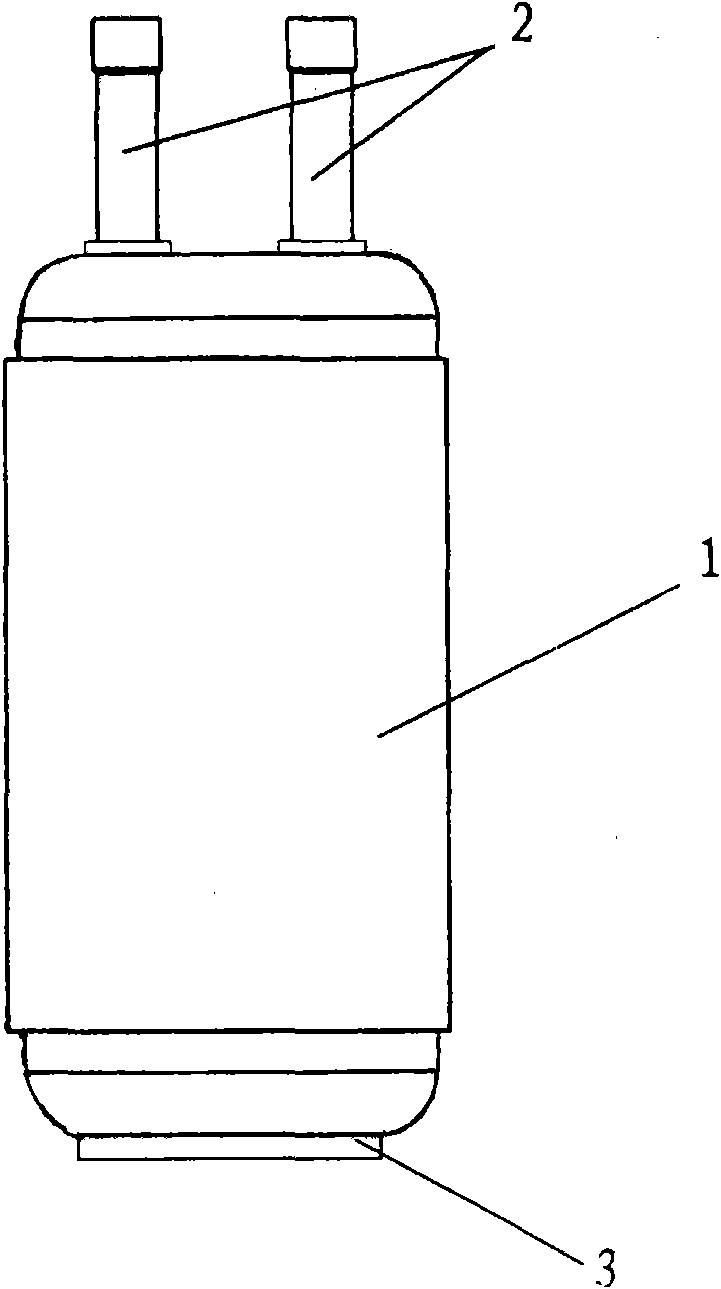 Manufacturing clamp for induction electric heater of liquid collection tank of gas-liquid separator